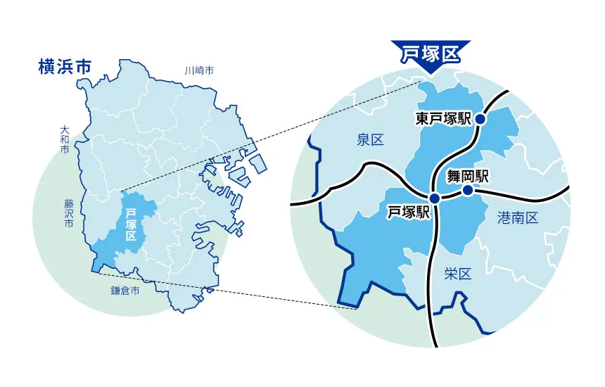 戸塚区MAP