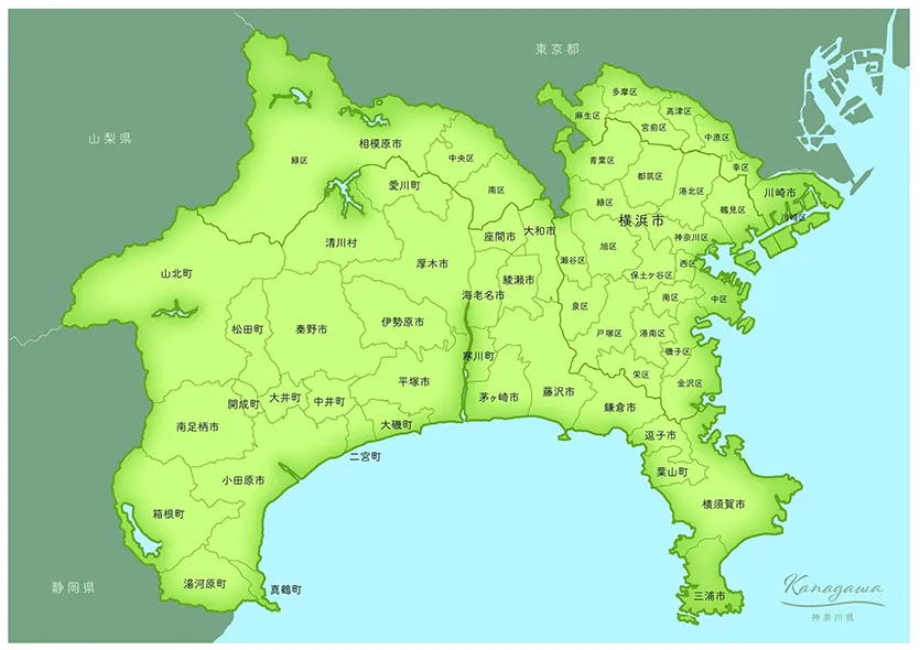 神奈川県地図