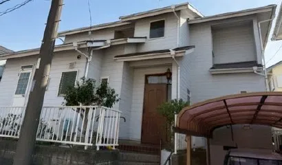 平塚市の戸建ての外壁･屋根･付帯部塗装工事事例｜ホワイト×プレミアムシリコン